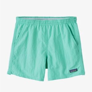 Patagonia Women’s Baggies Shorts, 5 in, Teal Green, S